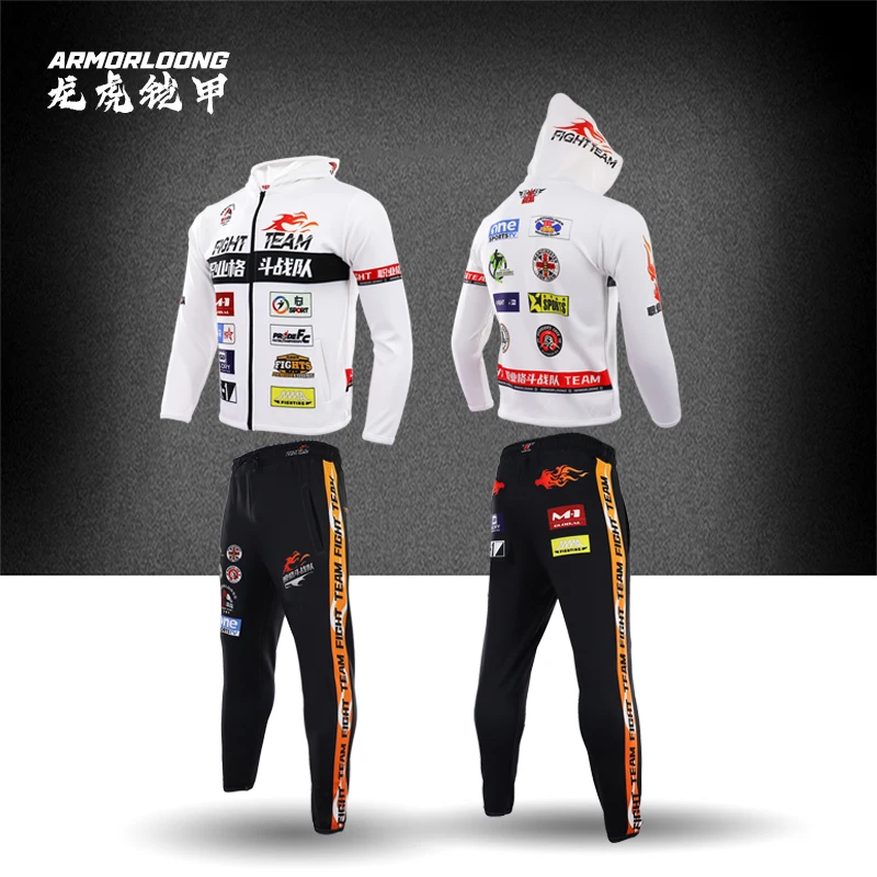 Training sweaters, pants, coats, Muay Thai martial arts gym camping, fishing, cycling, judo comprehensive combat skills MMA fighting team training t shirt muay thai martial arts judo champion muay thai mixed martial arts competition fitness daily wear