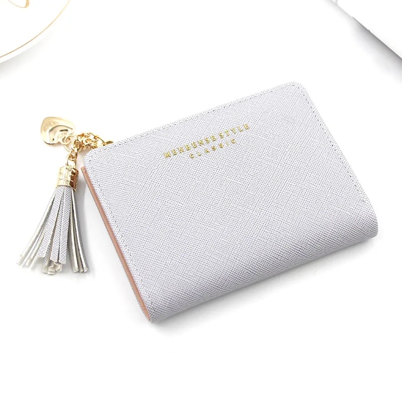 Women's Custom Fringe Wallet Convertible Zipper Clutch with Coin Pocket Short Crossbody Purse for Daily Essentials & Evening지갑
