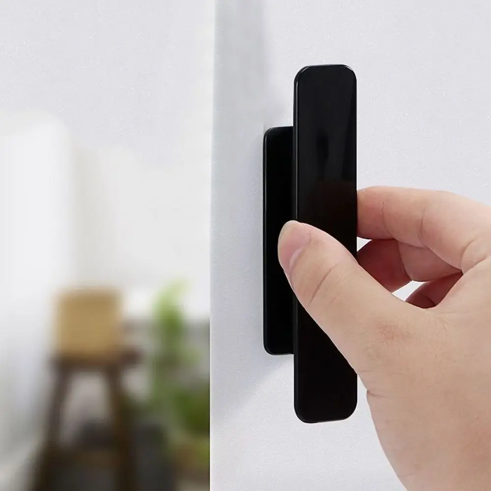 Door Handles Self-Adhesive Plastic Knob 109*23mm 2Pcs For Cupboard Wardrobe Drawer Door Window