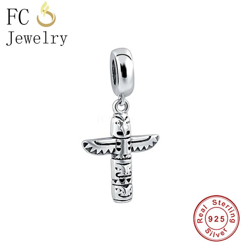 

FC Jewelry Fit Original Pan Charms Bracelet 925 Sterling Silver Bird Totem Pole Symbol Bead For Making Women Berloque 2022