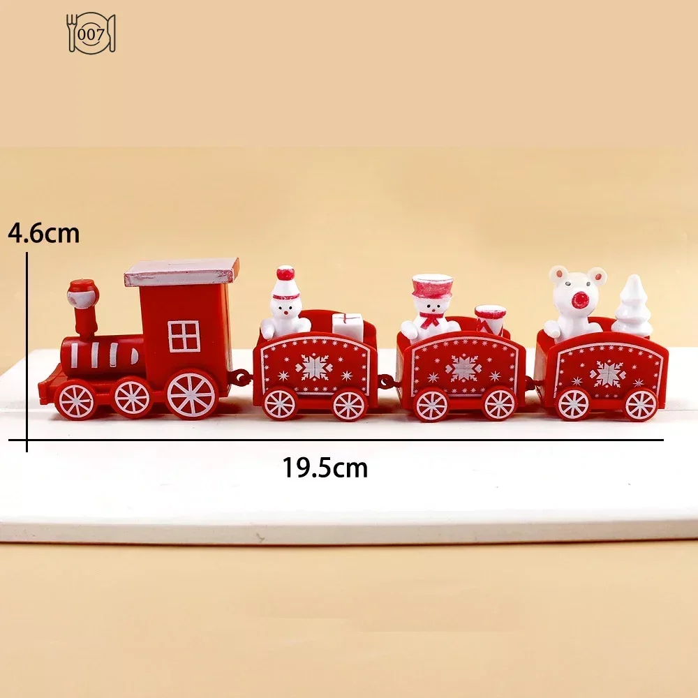 Christmas Decorations Plastic Christmas Train Home Xmas Navidad Noel Gifts Ornament New Year