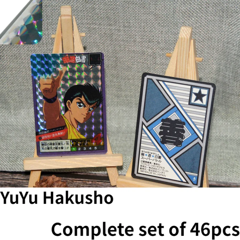 

46pcs/set anime DIYYuYu Hakusho series rare character flash collection card anime collection toy birthday gift card