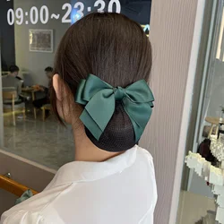 Elegant Bow Hair Net for Professional Use - Available in Multiple Colors (Green)