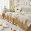 Simple Gradient Sofa Cover Cloth Chenille All-Season Dustproof Scratch-Proof Multifunctional Sofa Covers Blanket Decor Home 4