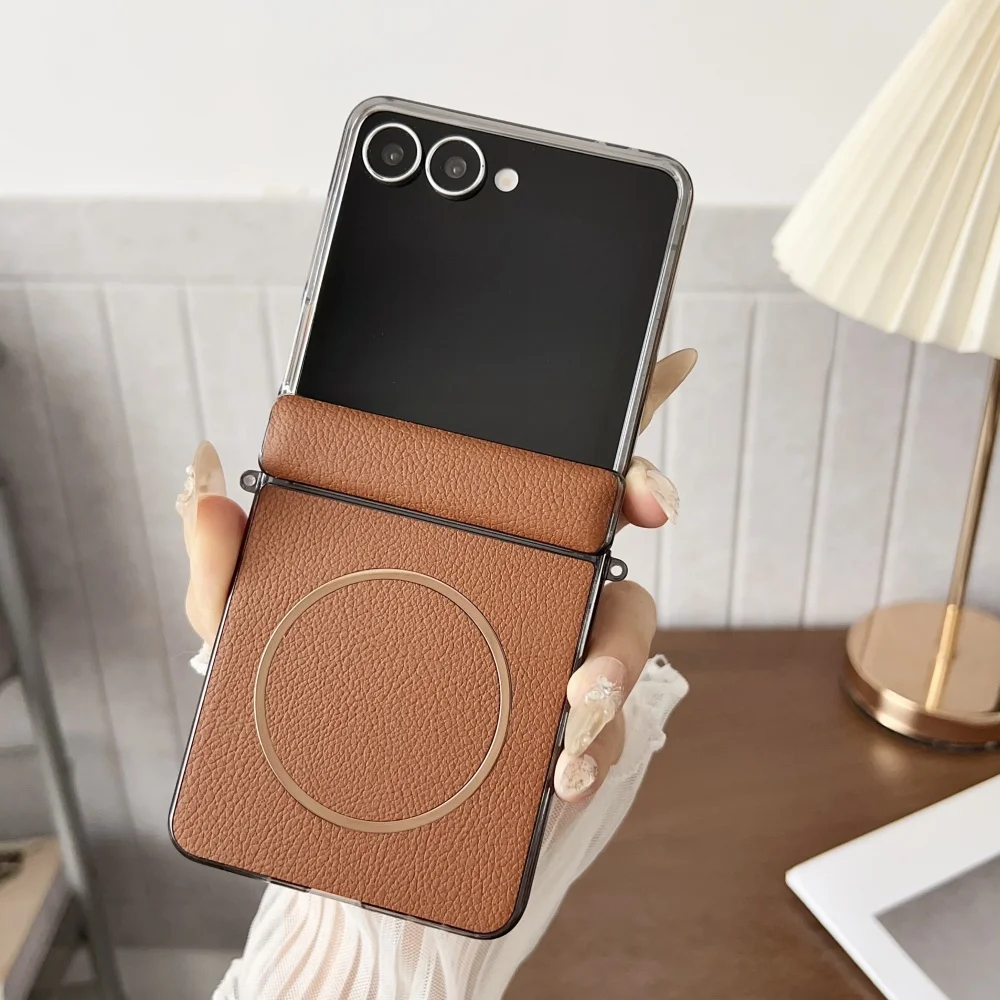 Luxury PU Leather Magnetic Phone Case - Shockproof Full-Protection Cover