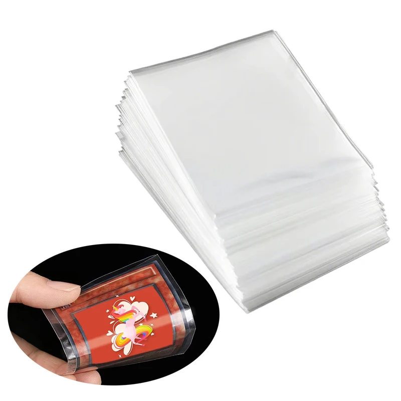 100/200pcs Transparent Card Sleeves Soft Protective Covers Premium Durable Ideal for Trading Cards & Game Card Storage TMZ