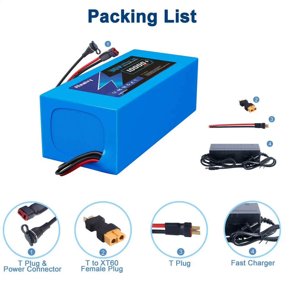 High Capacity Lithium Battery Pack for Electric Bikes