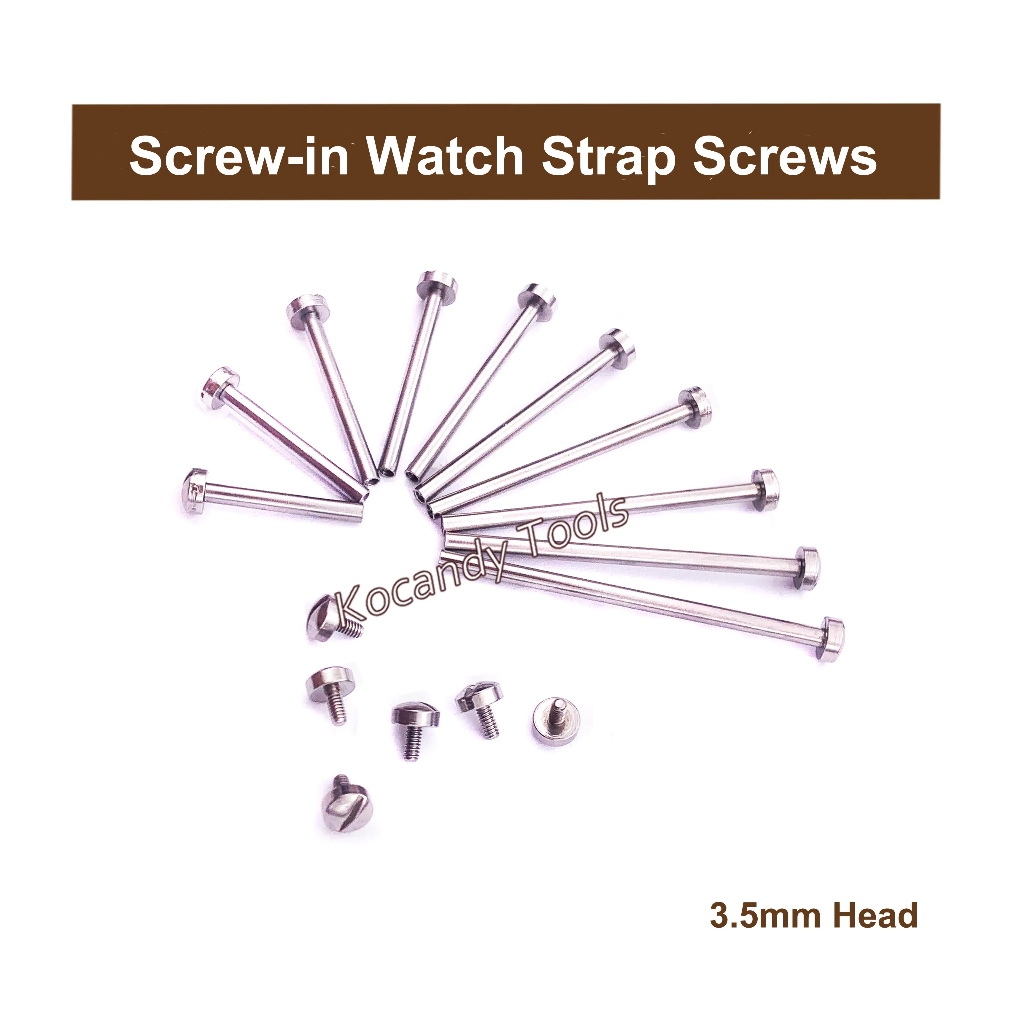 Screw-in Watch Strap Link Tube Rod Lug Stem Watch Screw for Watchmaker Repair Tool Kits