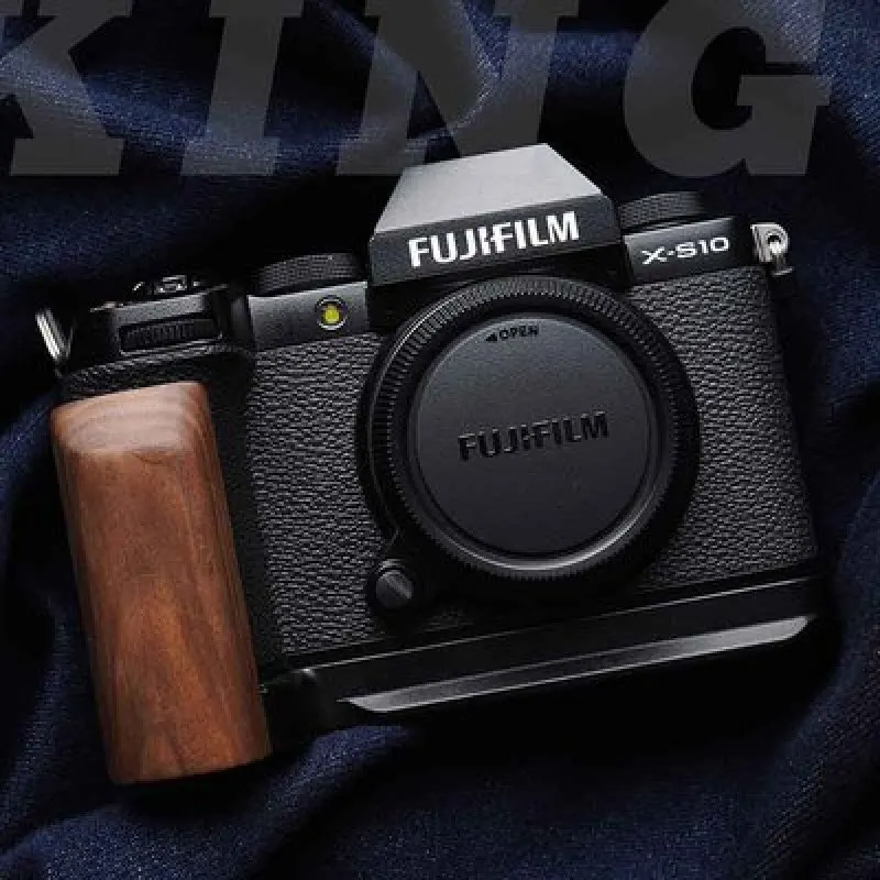 

For Fujifilm Fuji xs10 x-s10 Digital Camera Arca-Swiss RSS L Type wood Bracket Tripod Quick Release Plate Base Grip Handle
