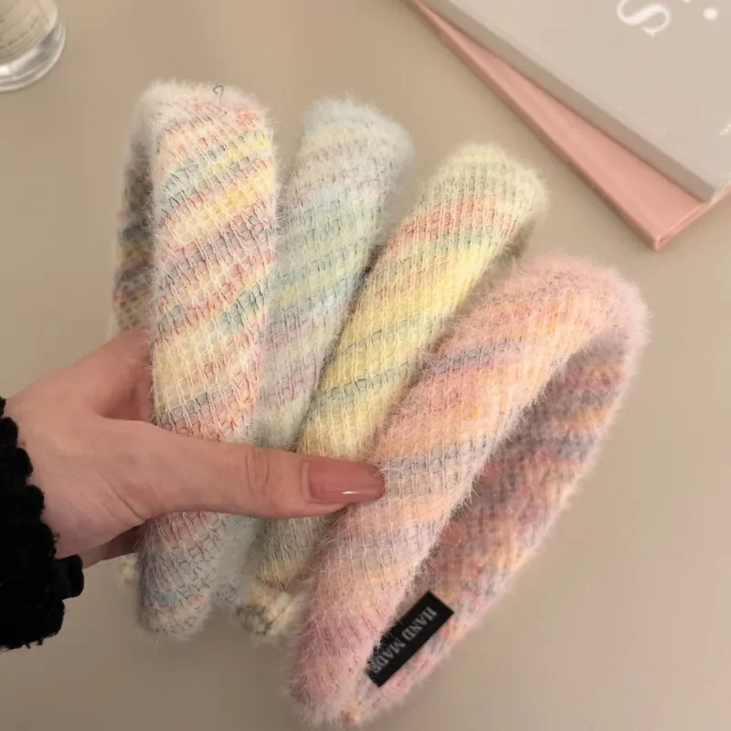 

Sweet girl princess wind milk soft fluffy hair band autumn and winter new sponge head band hair accessories female hair band