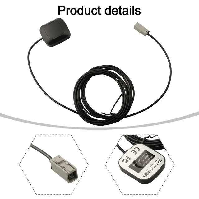 GPS Antenna Active Antenna For Car Navigation Center Frequency 1575.42 MHz Easy To Use High Universality Fitment 2