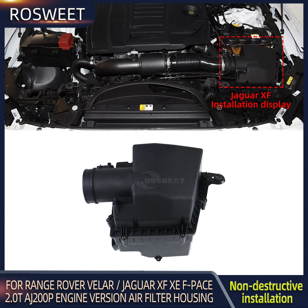 

Air Filter Cleaner Housing For Range Rover Velar L560 LR093972/Jaguar XF XE F-PACE T2H9727 2.0T Gasoline AJ200P Engine Version