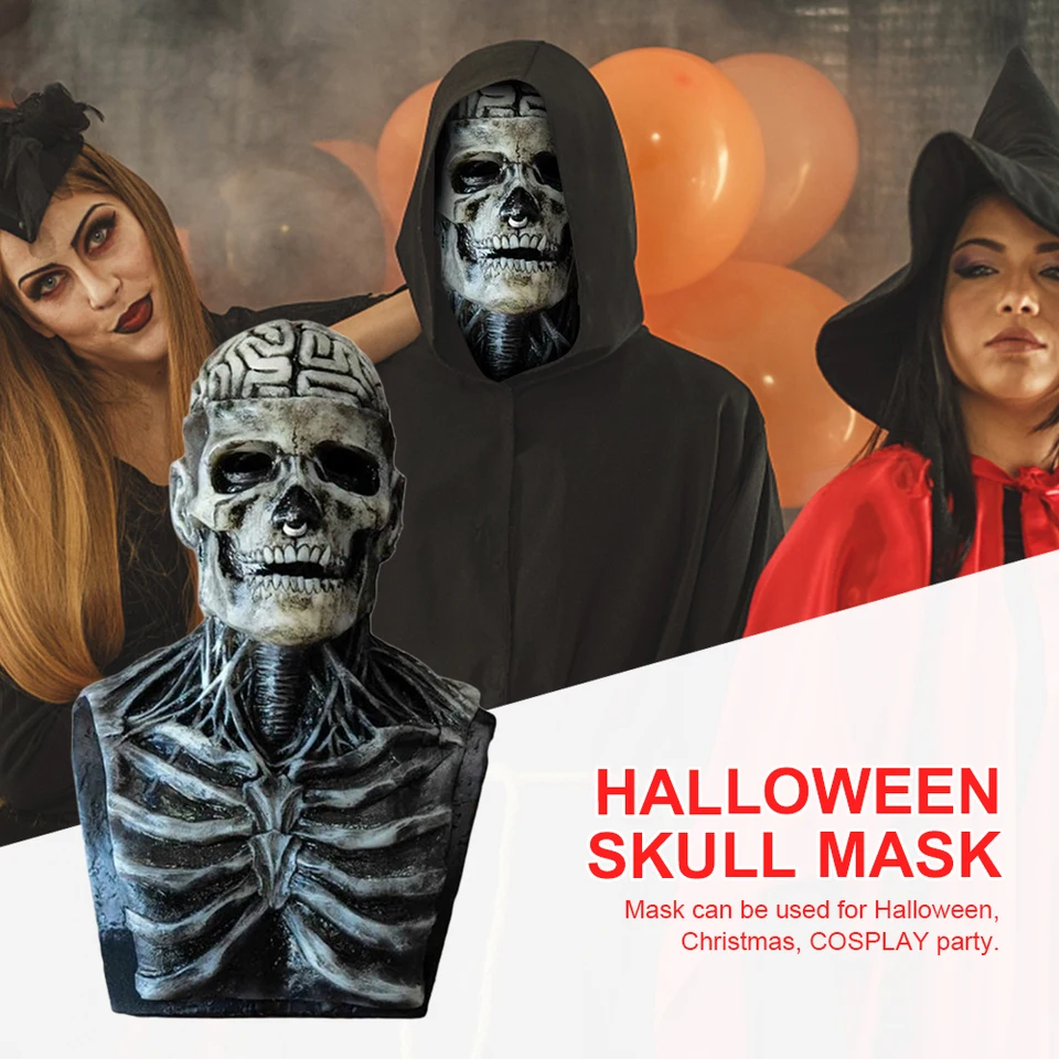 S Casco De Cosplay For Halloween Diseño De Calavera Con For | Cuotas