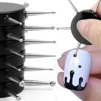 6 Head Nail Art Dotting Disc Drawing Liner Nails Drills Point UV Gel Nail Dot Painting Acrylic Salon Manicure Decoration Tools 1