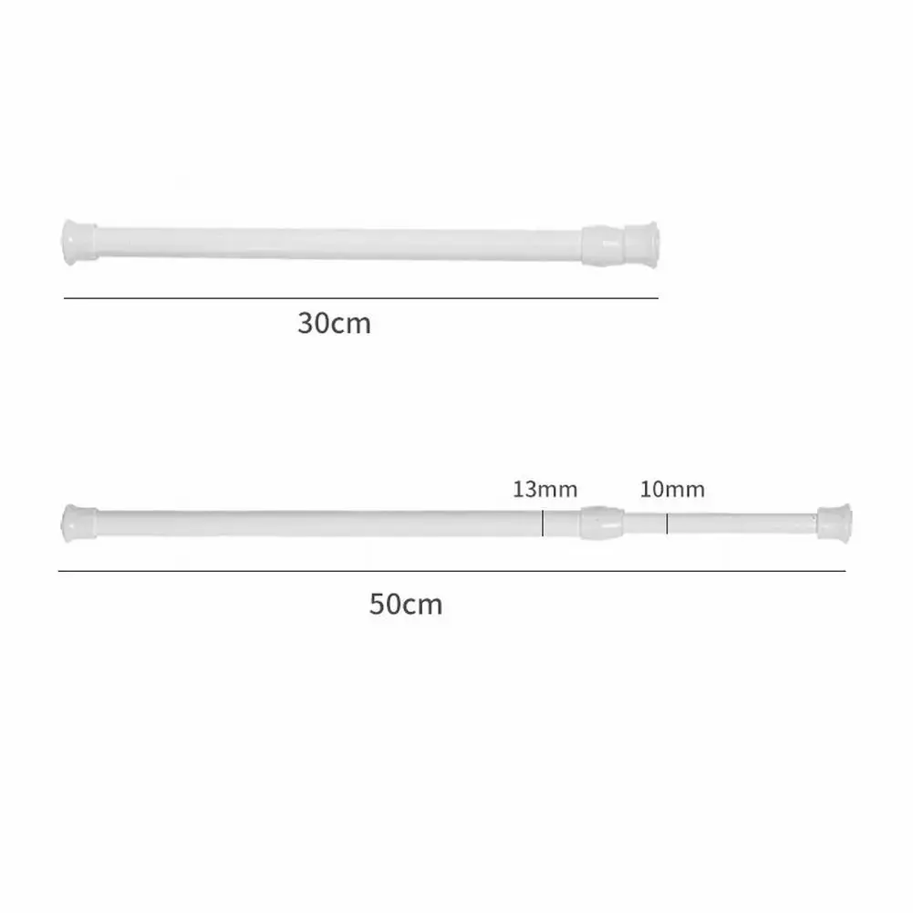 Curtain Rod Curtain Rail Pole No Punching Telescopic Rod 30-50cm/40-70cm/60-110cm Cupboards/window/kitchen Etc
