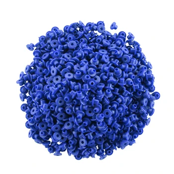 Silicone 100 pezzi accessorio per macchinetta per tatuaggi strumenti per barra di armatura forniture per tatuaggi occhielli in gomma durevoli capezzoli tipo "T" ago pad