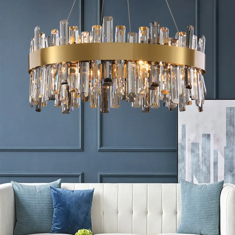 

Modern Pendant Light LED Crystal Ceiling Lamp Home Decoration Luxury Suspension Lighting for Living Room Foyer