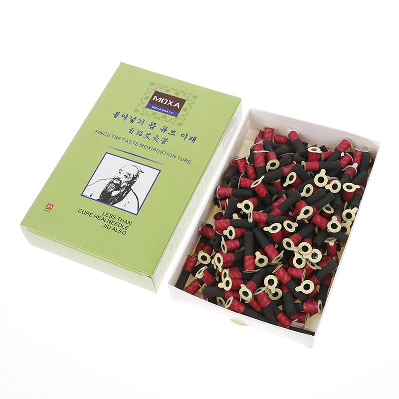 Smokeless Self-stick Moxa Tube Acupuncture Massage Moxibustion Tube 180pcs Moxa Sticks acupuncture pen,moxibustion box,auricular acupuncture needle