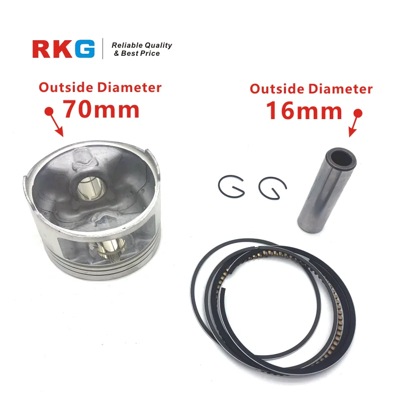 

Комплект поршней RKG XT225, 70 мм, с кольцевым штифтом для Yamaha YFM225 TTR225 XT 225 TTR 225 YFM 225 TW 225 YFM225 TW225 TTR230 TTR 230