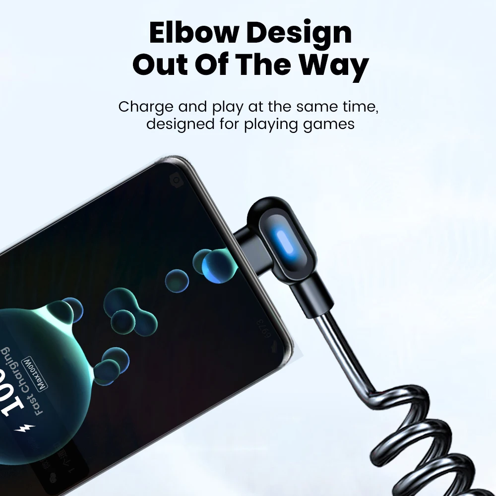 รูปสินค้า สายชาร์จ USB-C 6A ชาร์จเร็ว ทนทาน ใช้กับ Samsung & Xiaomi