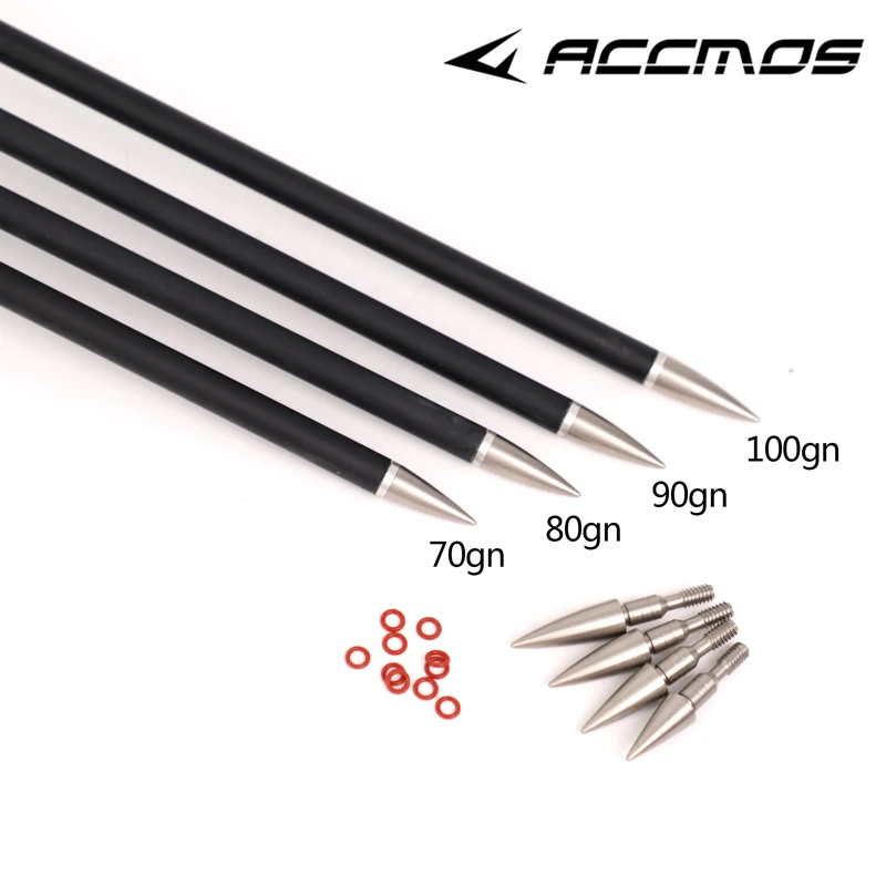 Description Picture 4 of item12pcs ID6.2mm Arrow point 70/80/90/100/125Grain Arrowheads for Archery Arrow Tips Accessories