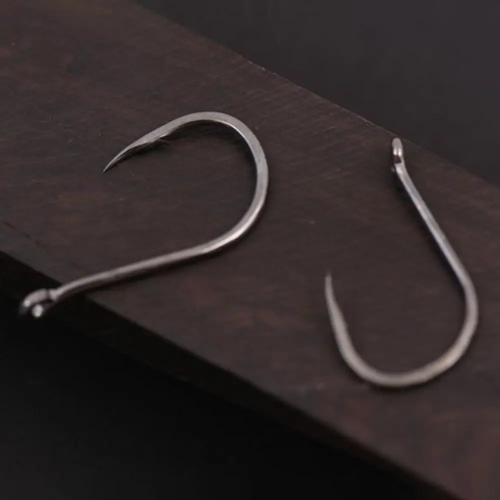 

Рыболовный джиг-крючок 1000 шт. прочный с отверстием из высокоуглеродистой стали несколько надежных рыболовных крючков для любителей рыбалки