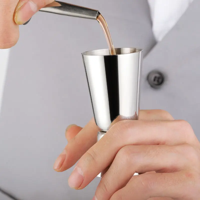 Stainless Steel Cocktail Measuring Jigger Double Shaker Cup Shot Drink Spirit Measure Jigger Kitchen Gadgets Bar Accessories cocktail shaker,measuring jigger,stainless steel measuring cups