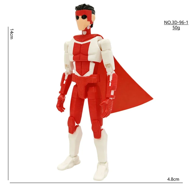 3D Printed Superheroes Anime Multi-Jointed Action Figures Ornaments Gifts
