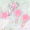Sequins Comb Massage Children Quicksand Cushion Massage Comb Cute Girl Comb Carry Long Hair Anti-knot Comb Hair Brush 3