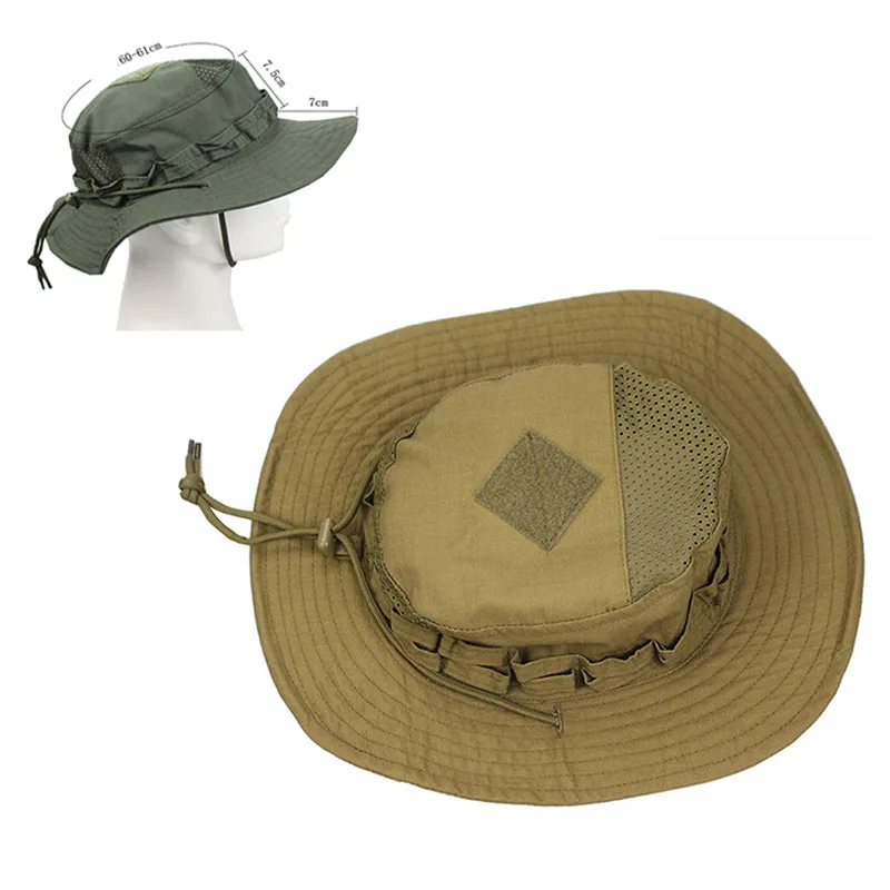 Camouflage Hat Tactical Hat Tactical Boonie Hat Tactical Camouflage Bucket Hat Boonie Hats Multicam Summer Cap Hunting Hiking Outdoor Fishing Camo Caps for Men