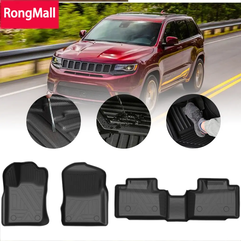 

TPE Car Floor Mats for Jeep Grand Cherokee 2011-2021 Waterproof Protective Rubber Car Pad Liner Auto Interior Accessories