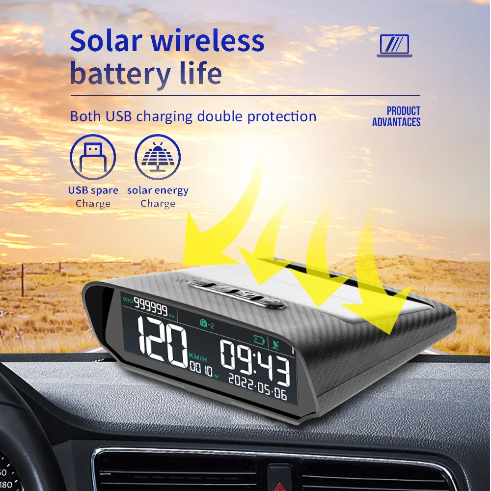 VJOYCAR ¾翭  GPS ,  HUD ÷,  ӵ  Ÿ,   km/h MPH ð, S100 2023 Ʈ