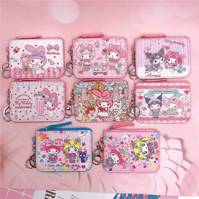 

10 pcs/lot Pink Rabbit Card Holder Kawaii Keyring Bank Card ID Bus Card Holders Keychain Wallet Stationery gift Badge Holder