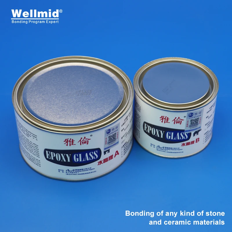 Stone Glue EPOXY GLASS Adhesive 3LB AB Glue Bonding Ceramic Granite Marble Natural Synthetic Transparent Odourless Waterproof repair glue