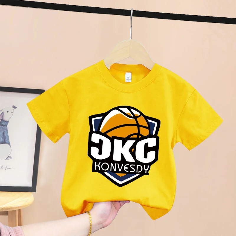 thumbnail image 1 of Camiseta de verano 100 % algodón para adolescentes, camiseta para niños con estampado sencillo de oso de dibujos animados, cuello redondo, cómoda camiseta de manga corta para niños y niñas, 1 of 5