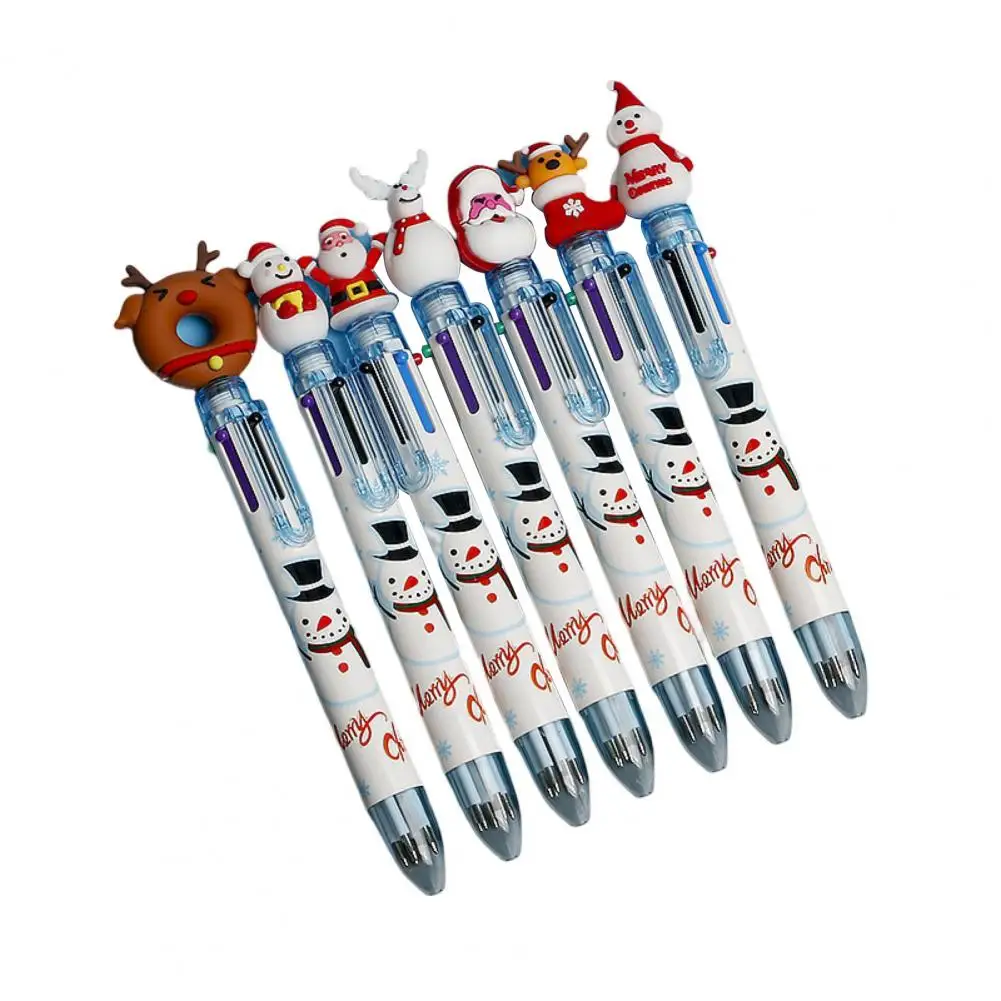 Gift Comfortable Grip Merry Christmas Snowman Xmas Tree Deer Ballpoint Pen for Kids