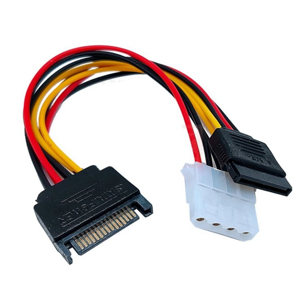 

SATA power кабель SATA zu große 4Pin weibliche one-in-zwei твердотельный диск SSD power кабель 15pin последовательный порт кабель