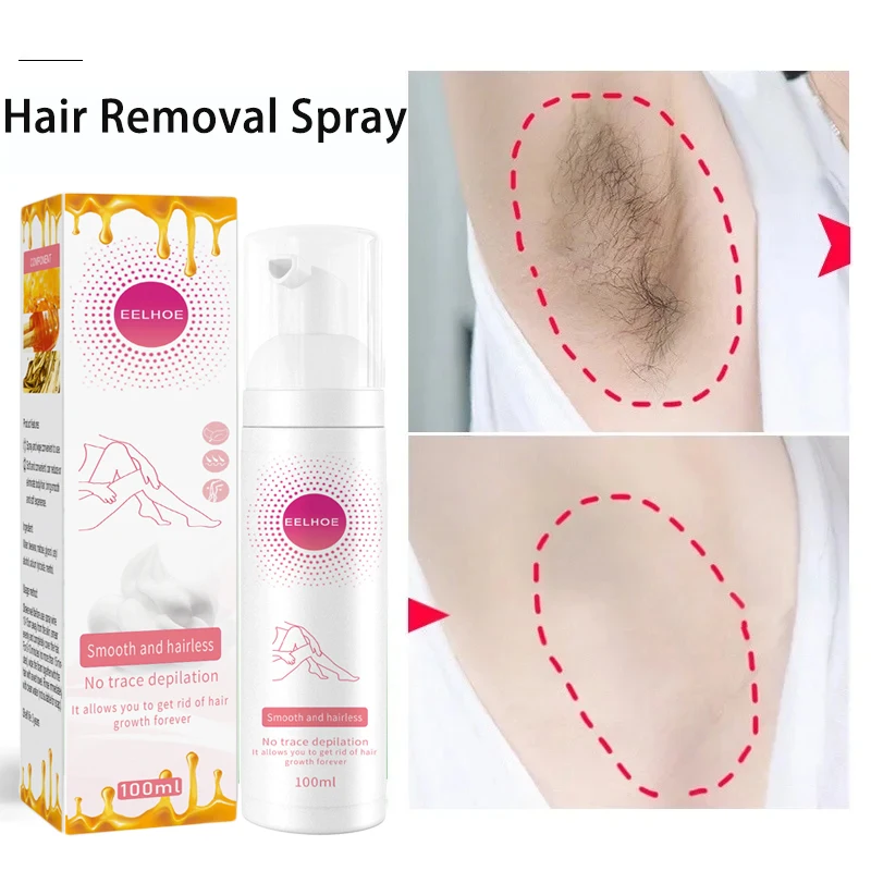 

100ml Hair Removal Cream Painless Hair Growth Inhibitor Arm Armpit Legs Permanent Depilatory for Men Women Beauty Health Care