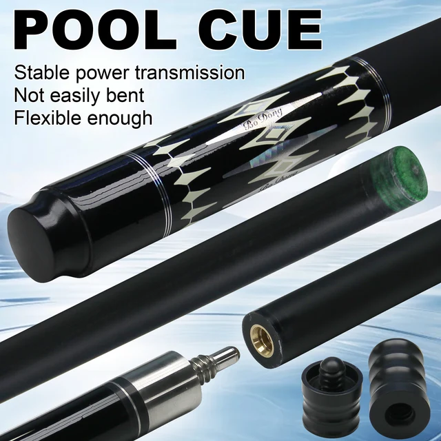 Professional Carbon Fiber Billiards Cue Stick Bag Set 12.5mm Tip Pool Cue Accessories for Carom Billiard Occupation Pool Games 1