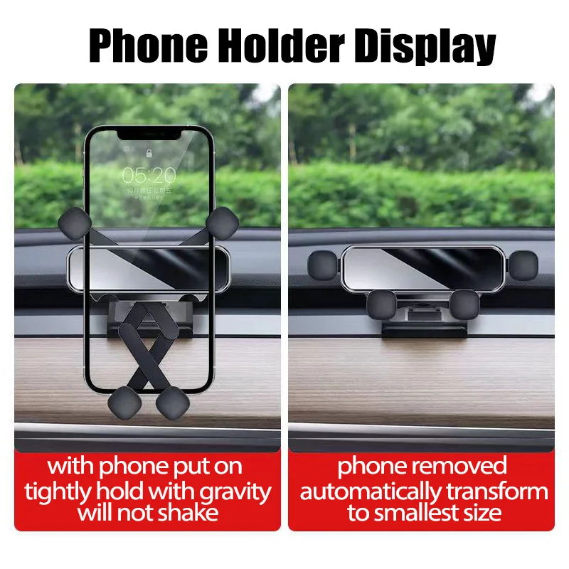 Gravity Car Phone Holder Mobile Cellphone Stand for Tesla Model 3 Y ModelY Magsafe Support Mount Vent Clip Accessories phone holder mobile phone holder