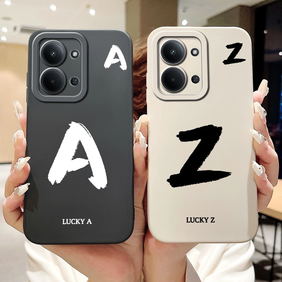 Cute Lucky Letters Shockproof Phone Case, Soft s Cover