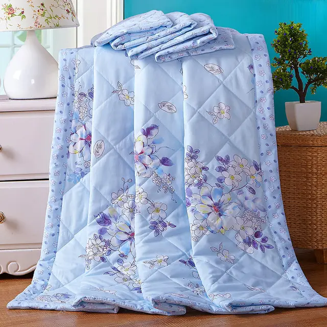 Couette Double douce et confortable, lavable, légère, couverture d'été, Queen, respirante, printemps et été 4