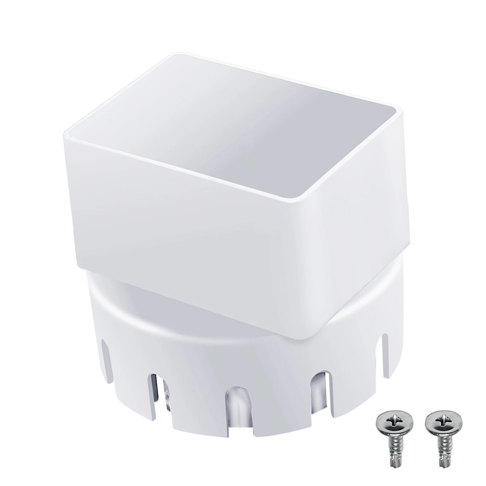 

Fit 3x2 4x3 Inch Replacement Part PVC Plumbing Downspout Adapter Outdoor Spouting Rain Gutter Drain Pipe With Screw Easy Install