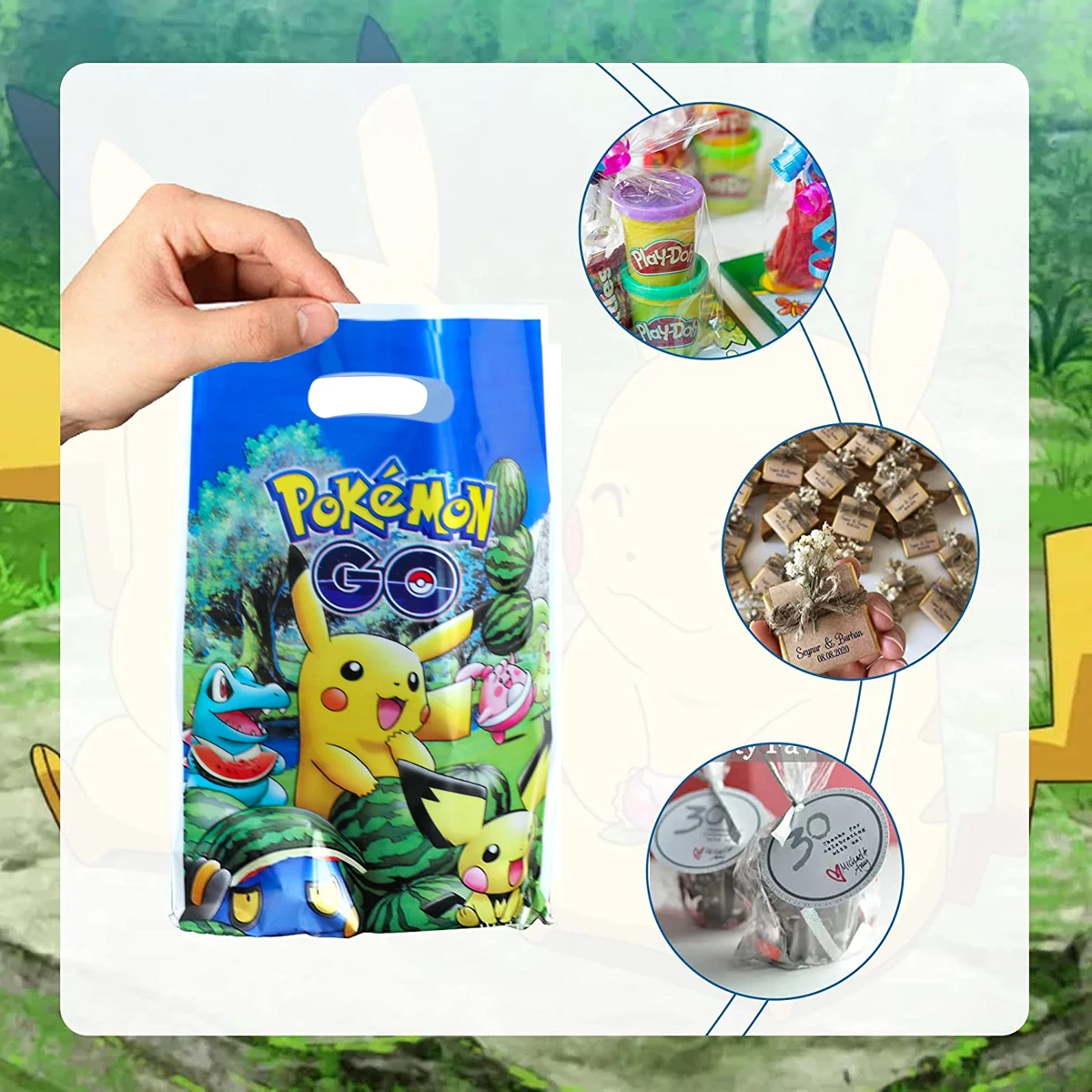 Pokemon Party Favors Birthday Party Decorations Pikachu Paper Gift Bags  Handle Candy Box Baby Shower For Kids Supplies Gifts - AliExpress