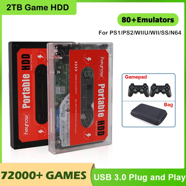 JMachen-Retrobat portátil Externo Jogo HDD, Hyper Base, 100000 + Jogos para  PS2, PS1, Wii, PSP, N64, MAME, DC, SS, Laptop, PC, Windows - AliExpress