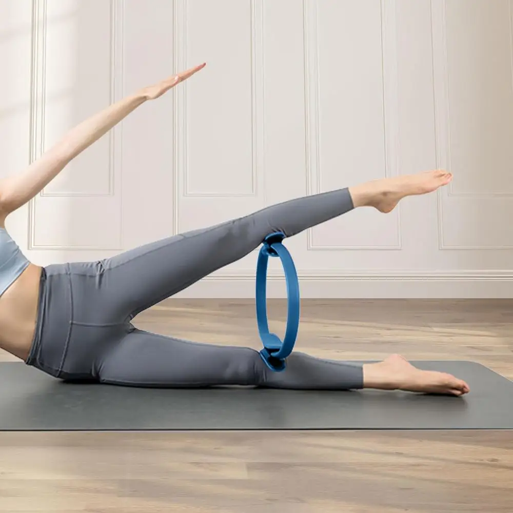 Description Picture 4 of itemYoga Ring Double Handle Pilates Ring Portable Fitness Body Ring Women Girl Workout Exercise Circles Resistance Elasticity