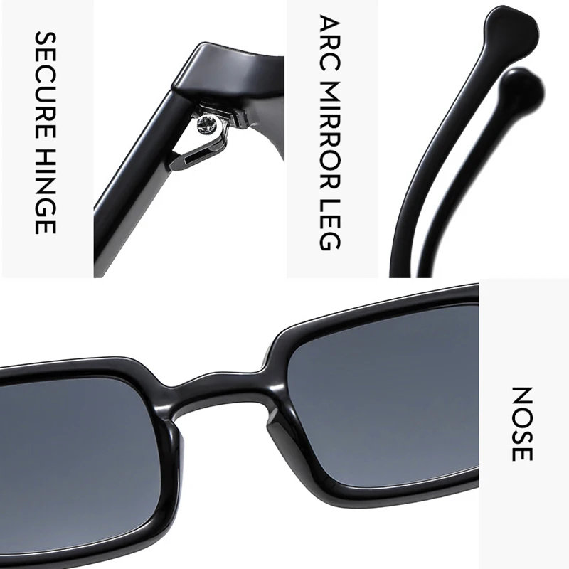 Luxurious Rectangle Sunglasses Women Oval Vintage Brand Designer Square Sun Glasses Men Shades Female Eyewear Anti-glare UV400 Best Sellers In Accessories