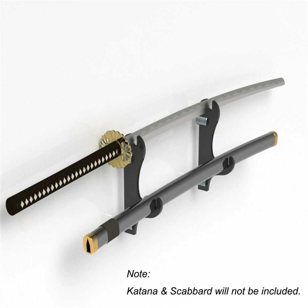 Katana Wall Hanger Mount Bracket Scabbard Sword Support