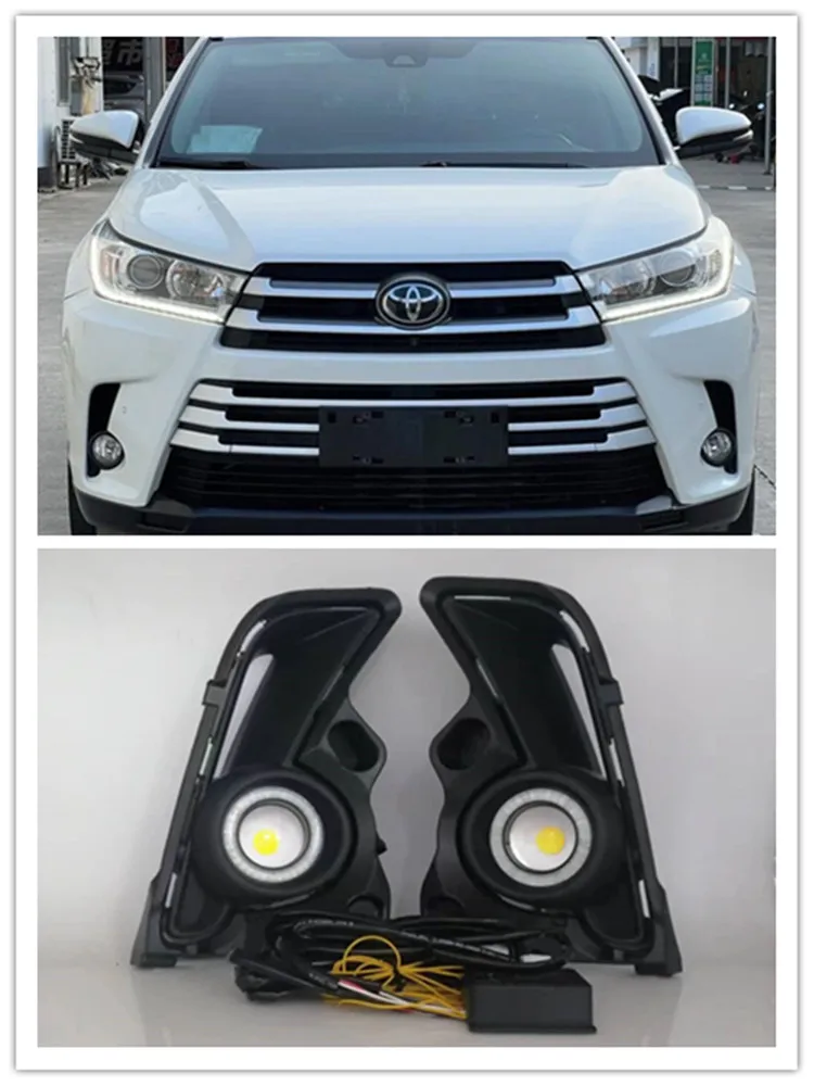 

Дневные Противотуманные фары для Toyota Highlander 2018 2019 2020
