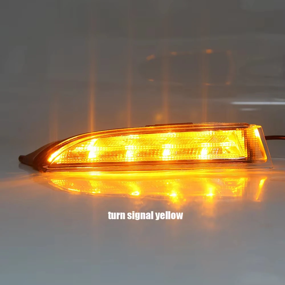 폭스바겐 시로코 R 2009-2014용 고휘도 LED DRL 방향지시등 어셈블리 주간 주행등